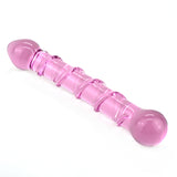 Double trouble glass dildo