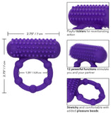Silicone rechargeable 5 bead maximus ring
