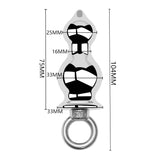 Anal exerciser w/rings