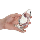 Realrock crystal clear 4.5" anal plug