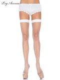 Leg avenue spandex industrial net thigh highs 9036
