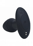 Levelz remote control vibrating & rotating ribbed silicone anal plug