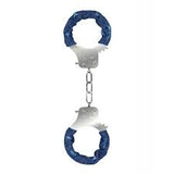 Denim metal handcuffs