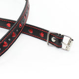 Pin buckle o ring heart ball gag