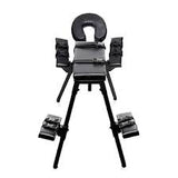 Obedience extreme sex bench with restraint straps