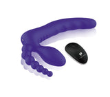 Pegasus 7" remote control strapless d.p silicone strap on