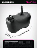 Fetish Fantasy Inflatable Love Seat Black 8”