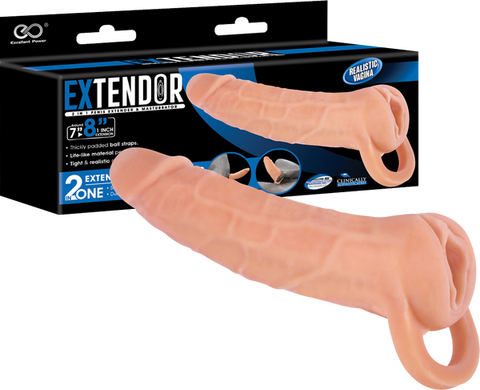 Extendor 8" two in one penis extender and masturbator