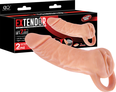 Extendor 7" two in one penis extender and masturbator