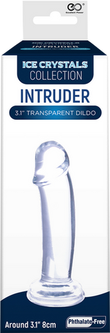 Ice crystals collection intruder transparent dildo