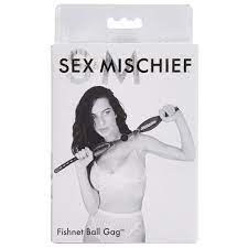 Sex and mischief fishnet ball gag