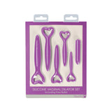 Silicone vaginal dilator set including bullet