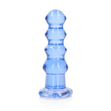 RealRock crystal clear curvy non phallic dildo with suction cup