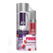 JO Xtra silky 120 ml + strawberry oral delight 30 ml