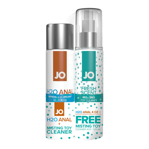 JO H2O anal water based lubricant + Misting toy cleaner