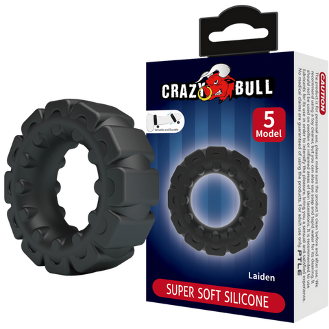 Crazy bull super soft silicone cockring laiden