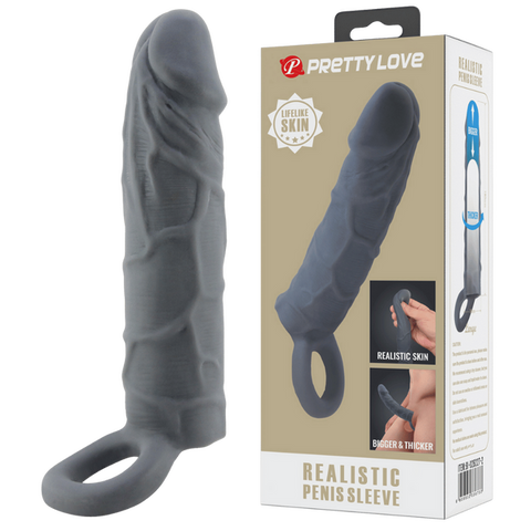 Pretty love realistic penis sleeve veiny