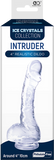Ice crystals collection intruder transparent 4" realistic dildo with balls