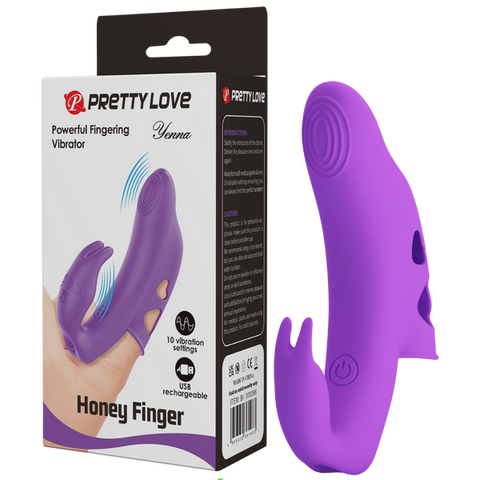 Pretty love honey finger rechargeable yenna purple