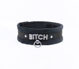 Love and leather bitch collar