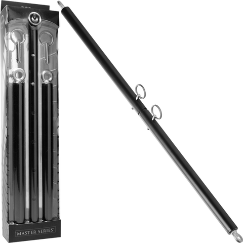 Master series adjustable steel spreader bar black