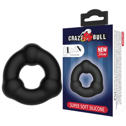 Crazy bull super soft silicone cockring boven