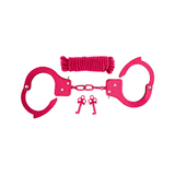 Sex extra metal cuffs & love rope kit set
