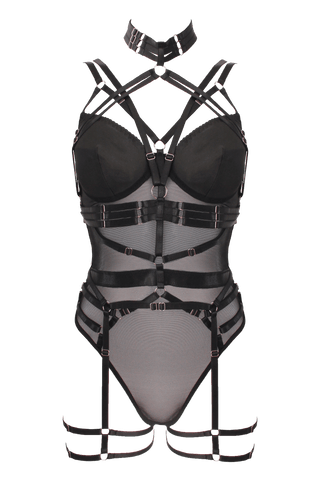 Muse bodywear body suit black PL022BLK