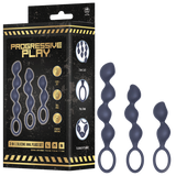 Progressive play 3 in 1 silicone anal plug set