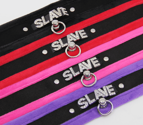 Love and leather slave collar