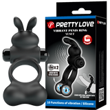 Pretty love vibrating cockring with steele balls yusuf