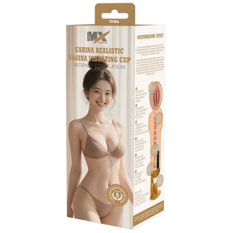 Carina realistic vagina vibrating cup