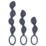 Progressive play 3 in 1 silicone anal plug set