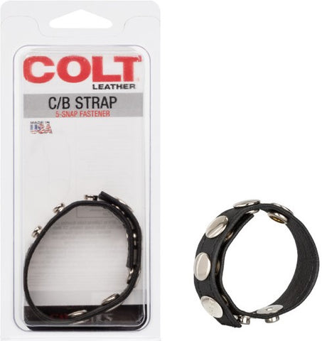 COLT Adjustable 5 Snap Leather Strap