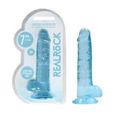 RealRock crystal clear dildo 7"