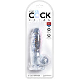 King cock clear 5” dong with balls
