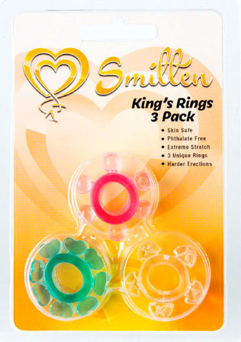 Smitten king's rings 3 Pack
