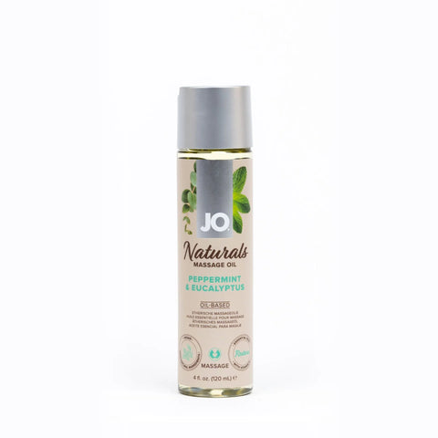 JO Naturals massage oil peppermint & eucalyptus 120mL