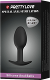 Pretty love silicone anal balls 3.34"