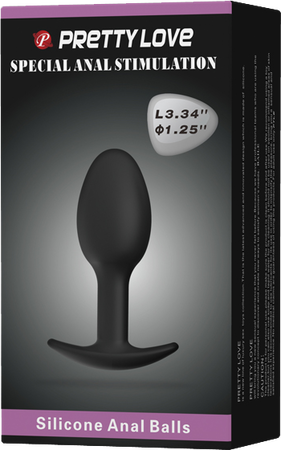 Pretty love silicone anal balls 3.34"
