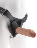 King cock 7" cock uncut with strap-on harness