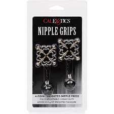 Nipple grips 4-point weighted nipple press