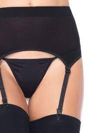 Leg avenue 2 pc spandex sheer garter belt and stocking set 1925Q