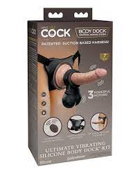 King cock elite ultimate vibrating silicone body dock kit