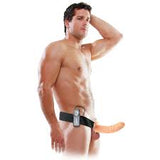 8" vibrating hollow strap on