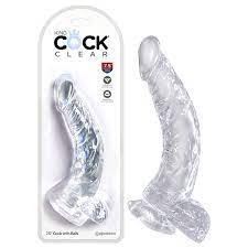King cock clear 7.5” dong with balls