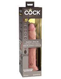 King cock elite nine inch vibrating + dual density silicone cock