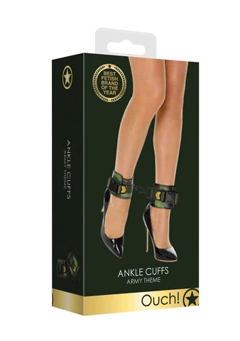 Army theme ankle cuffs