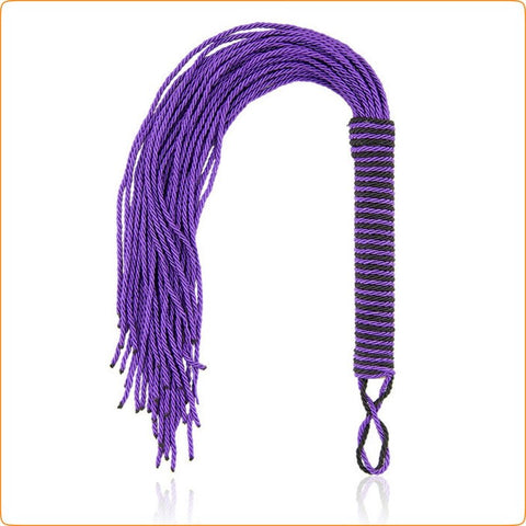Purple cotton rope whip