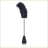 Feather tickler with lace paddle